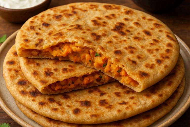 Aloo Gajar Paratha: सर्दियों में नाश्ते में तैयार करें फ्लेवरफुल आलू-गाजर पराठा, जानिए आसान रेसिपी