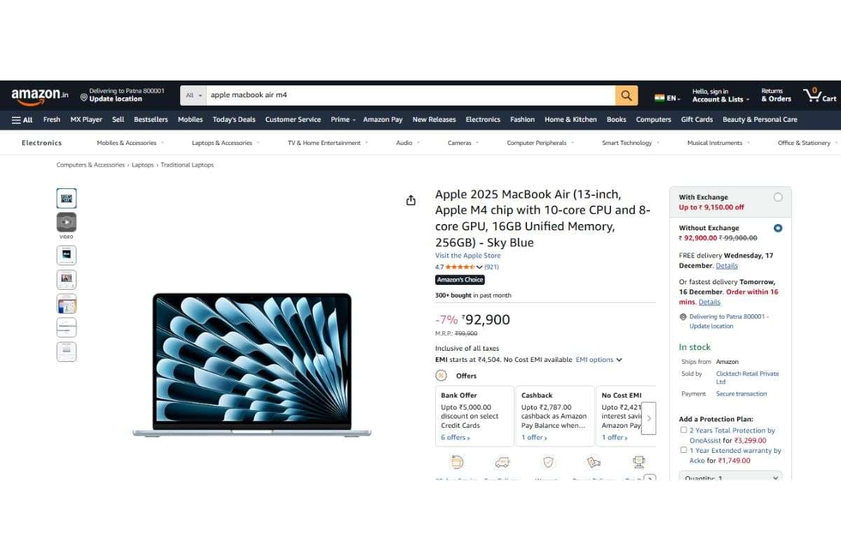 Apple MacBook Air 2025 Price Details