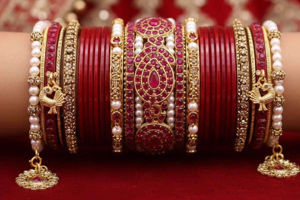 Red Bangles Design 