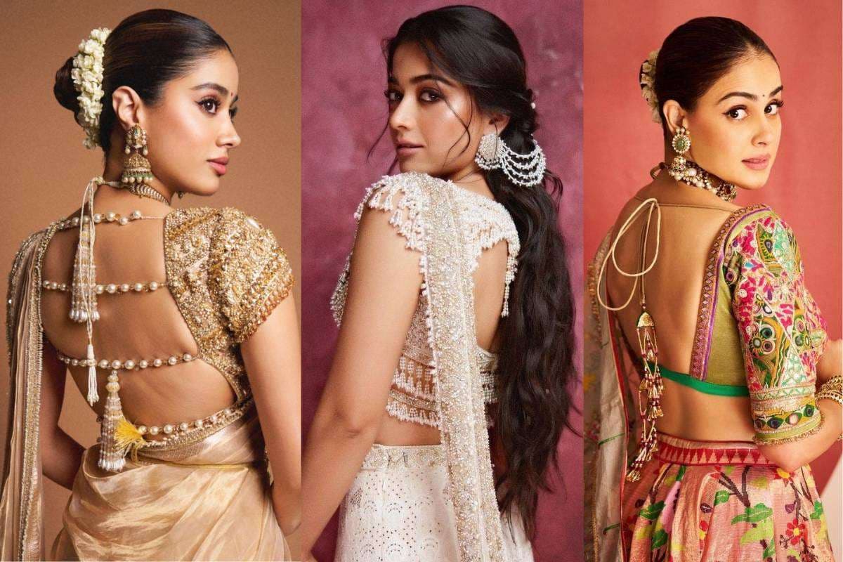 Beautiful Blouse Latkan Designs: अपने ब्लाउज की खूबसूरती में जोड़ें नया ग्लैमर - देखें न्यू लटकन डिजाइन