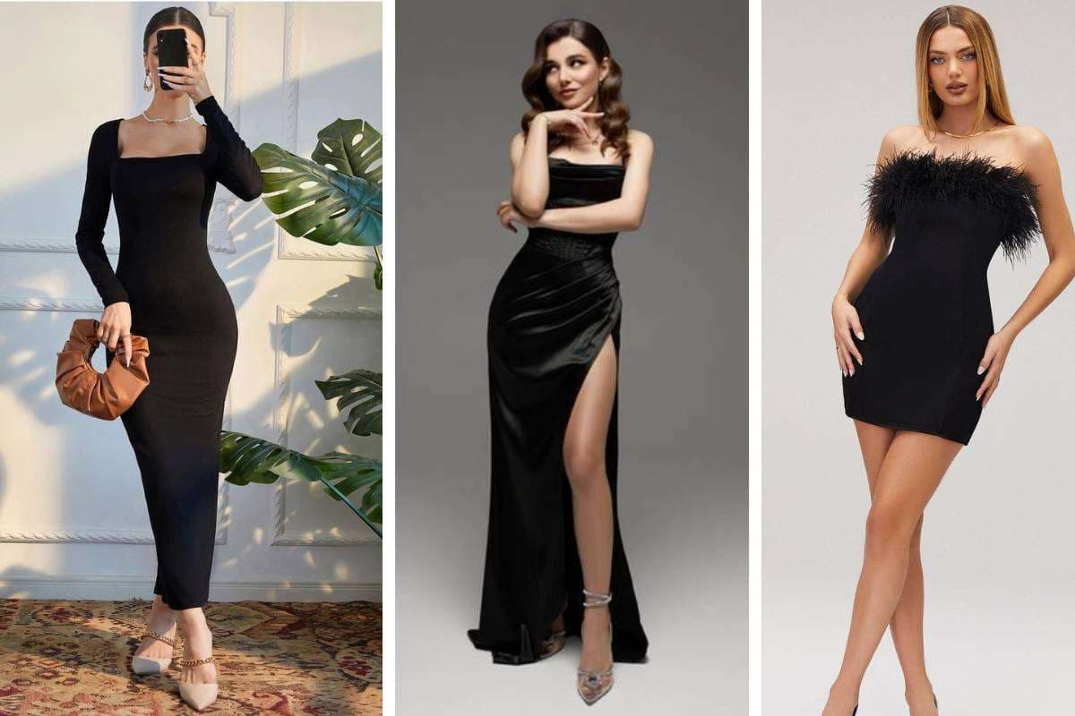 Black Partywear Dresses