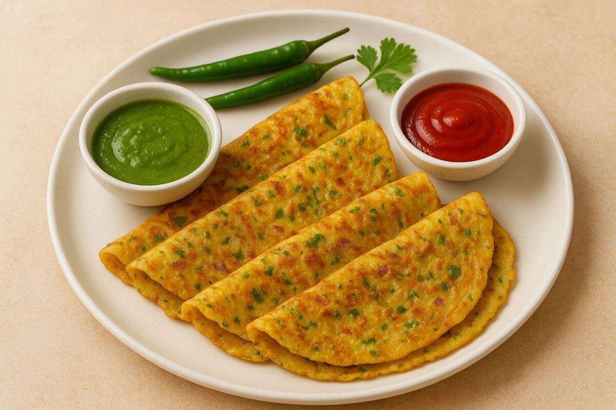 Chawal-Pyaz Ka Chilla: सुबह नाश्ते की टेंशन खत्म, मिनटों में बनाएं गरमा-गरम चावल-प्याज का चीला 