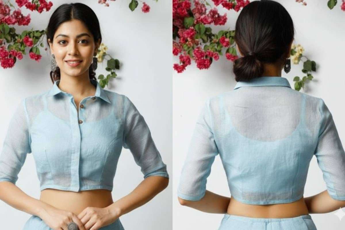 Collar Blouse Design for Teacher