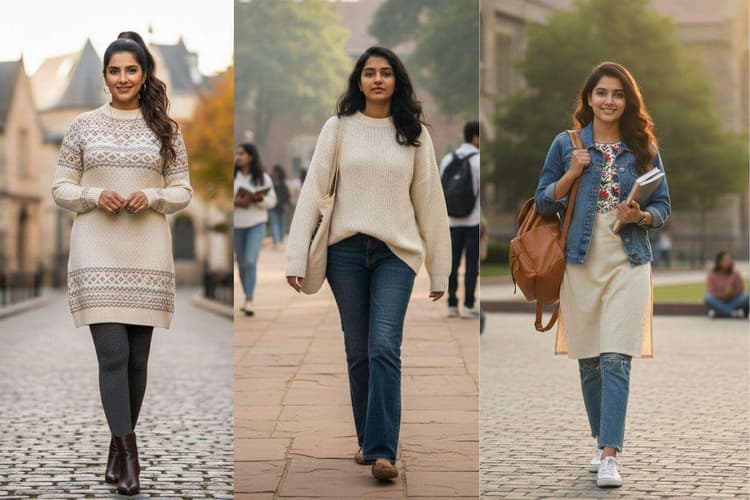 College Winter Outfits for Girls: ठंड में भी बनाएं अपना लुक स्पेशल, यहां देखें कॉलेज गर्ल्स के लिए आउटफिट आइडियाज