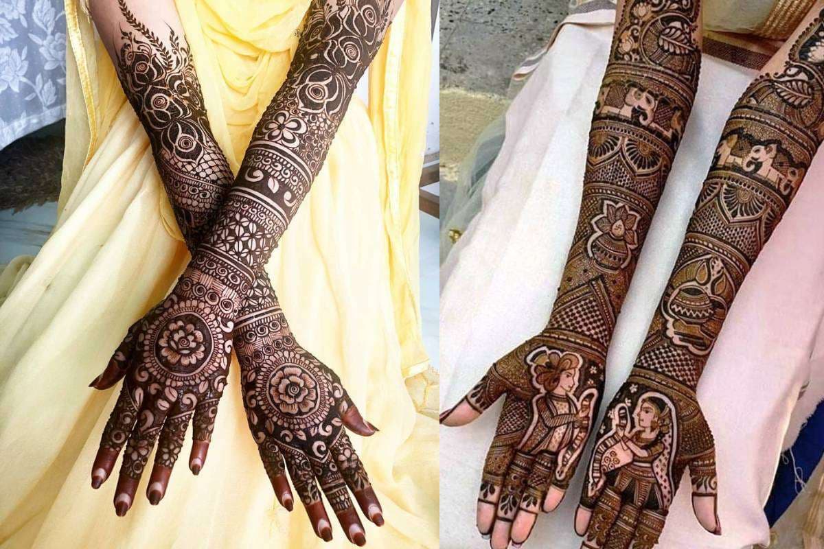 Dulha Dulhan Mehndi Design