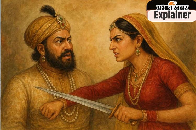 Mughal Harem Stories : जब अकबर के सीने पर इस हिंदू रानी ने खंजर रखकर बचाई थी लाज