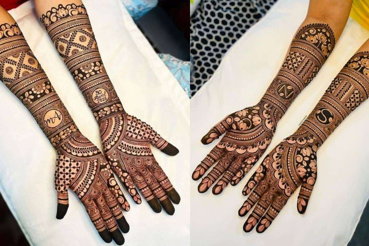 Name Initial Mehndi Design