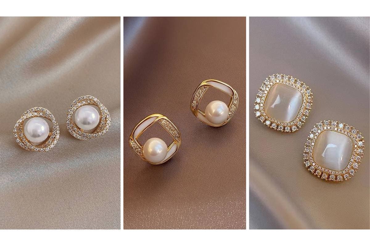 New Pearl Ear Studs for Women: देखें लेटेस्ट पर्ल ईयर स्टड्स कलेक्शन जो वेस्टर्न और इंडियन आउटफिट दोनों में करें मैच