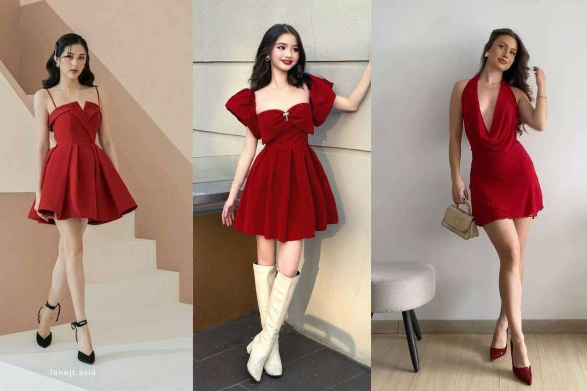 Red Partywear Dresses