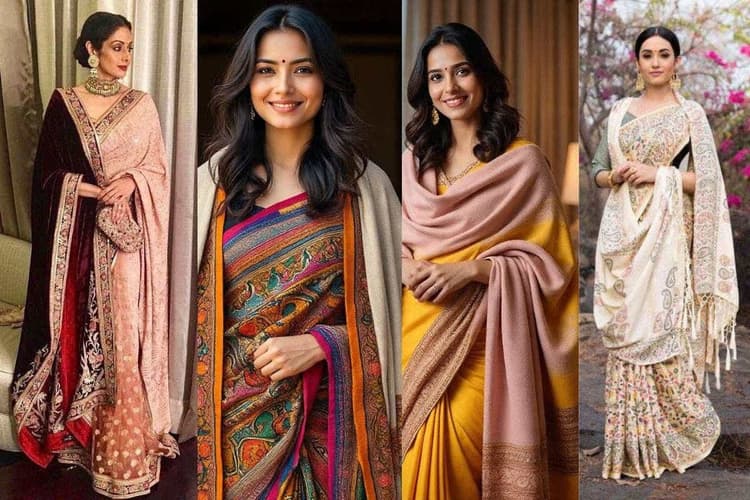 Saree with Shawl Style: ठंड में भी बनाएं परफेक्ट साड़ी लुक, ट्राय करें शॉल के साथ ये खूबसूरत और आसान स्टाइल्स