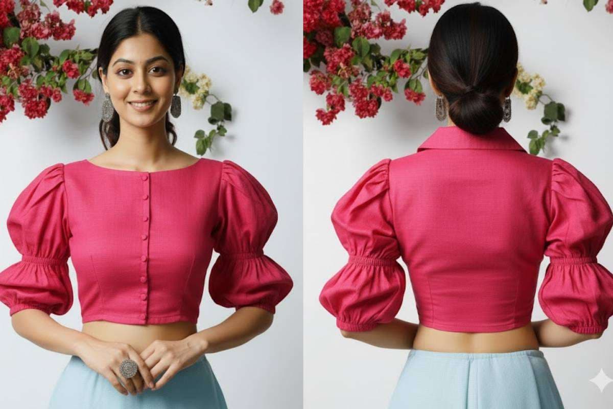 Simple Blouse Design for Teachers