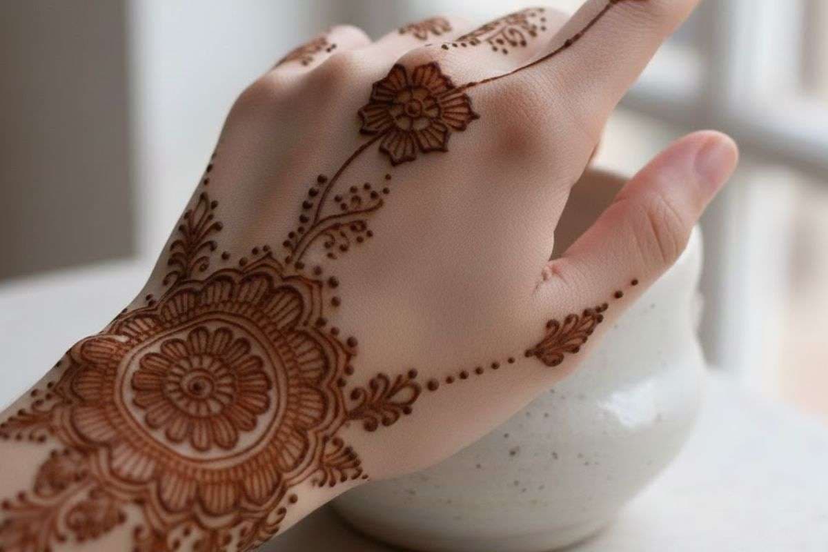 Minimalist Mehndi Design 