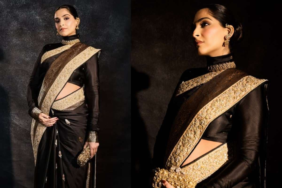 Sonam Kapoor: बनारसी साड़ी में बेबी बंप फ्लाॅन्ट करती नजर आईं सोनम कपूर, प्रेग्नेंसी लुक ने इंटरनेट पर मचाई धूम