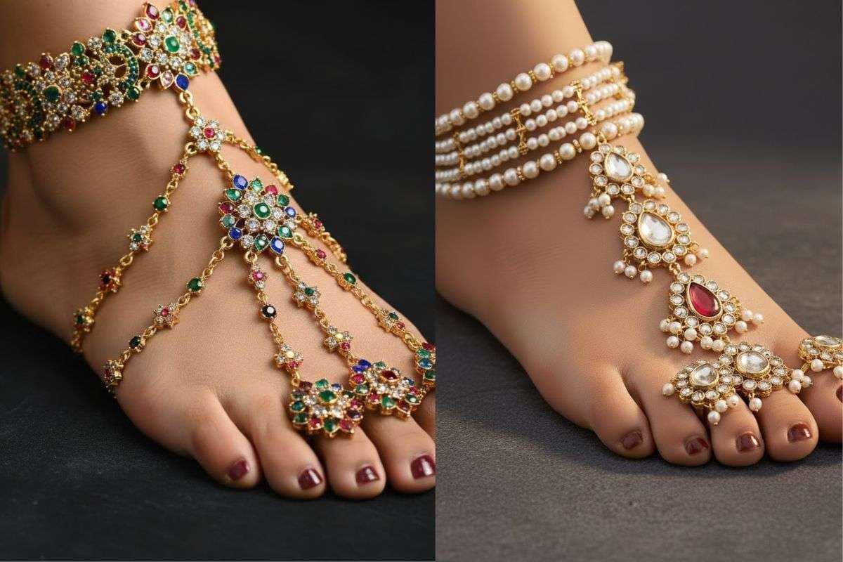 Toe Ring Attached Payal Designs: पैरों की खूबसूरती में चार-चांद लगाने वाली बिछिया अटैच्ड पायल की ट्रेंडिंग डिजाइंस