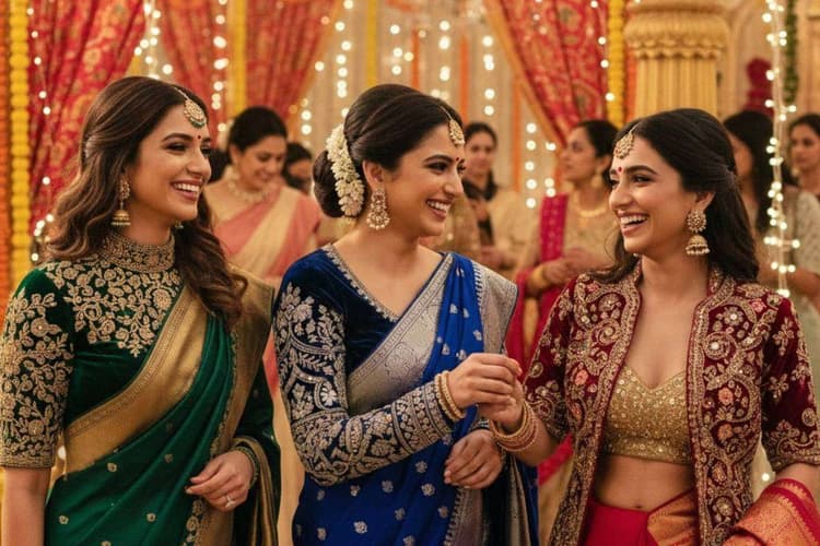 Velvet Blouse Design for Winter: सर्दियों में दिखें सुपर स्टाइलिश - पहनें वेलवेट के लेटेस्ट ब्लाउज डिजाइन