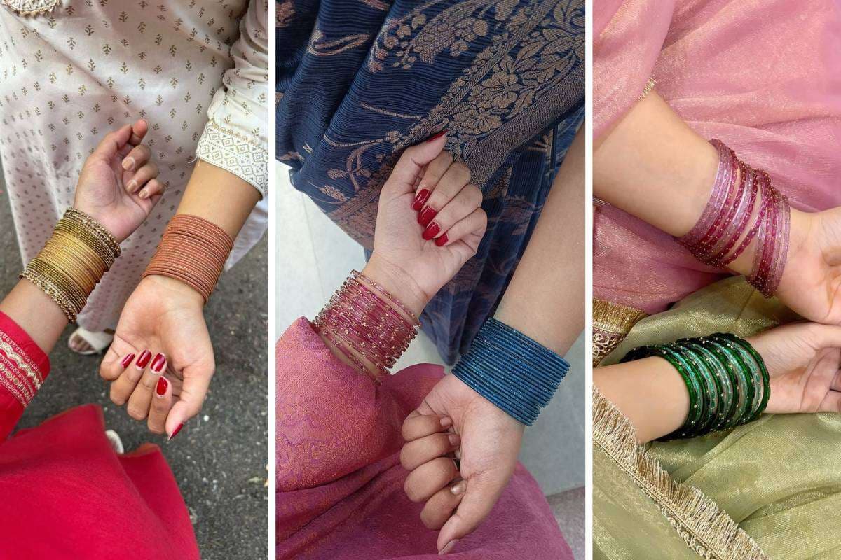 Velvet Raindrop Bangles Design