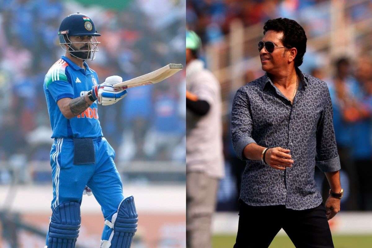 Virat Kohli and Sachin Tendulkar