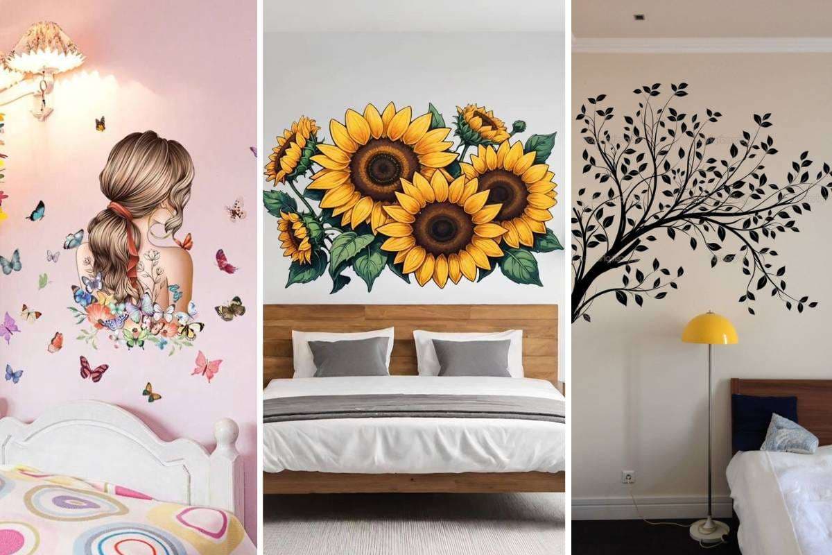 bedroom wall sticker design ideas