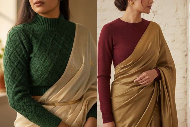Winter Special Woolen Blouse: ठंड के दिनों में दिखें खास, साड़ी के साथ पहनें ये वूलन ब्लाउज और पाएं शानदार लुक