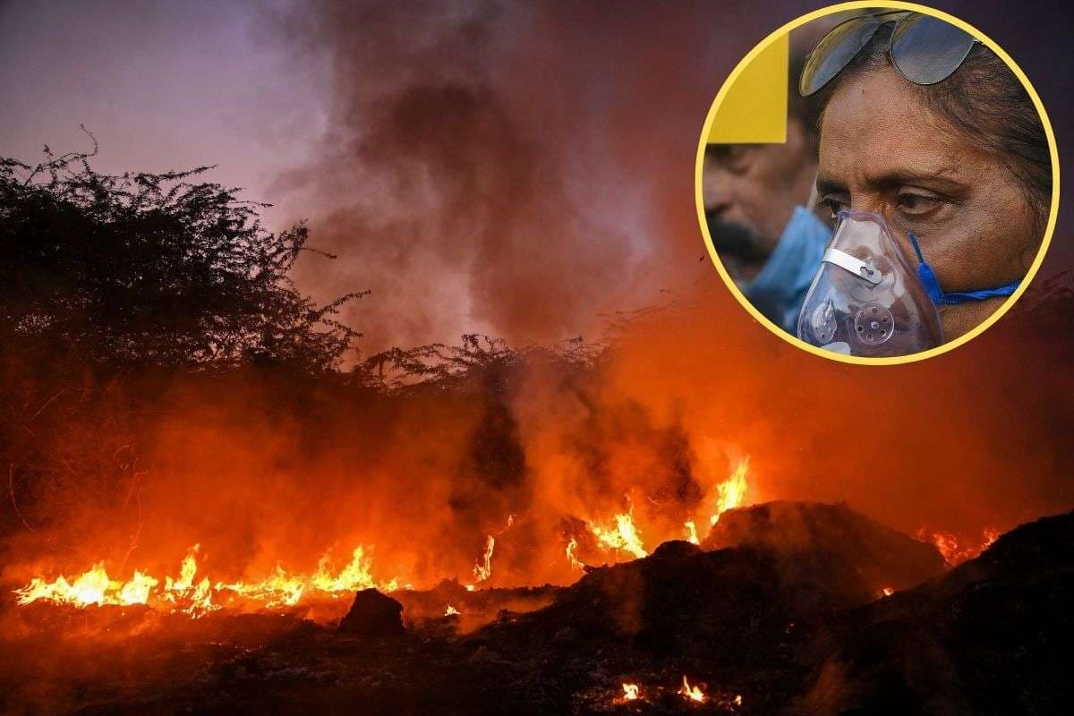 burning garbage air pollution