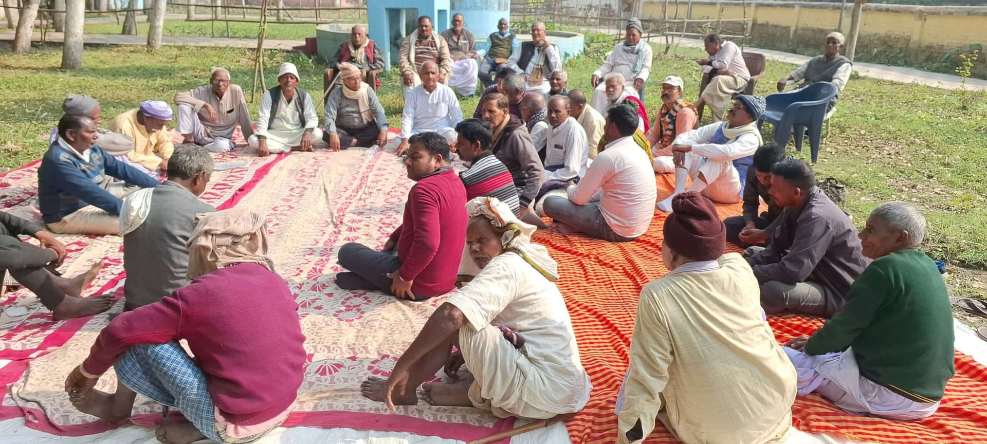 राष्ट्रपिता महात्मा गांधी के पुण्य स्मरण दिवस की तैयारी को बैठक