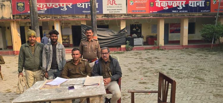 महम्मदपुर में छापेमारी में डकैती, लूट और आर्म्स एक्ट का वांछित गिरफ्तार