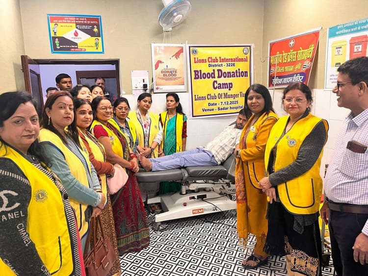 शिविर में पांच रक्तवीरों ने किया रक्तदान