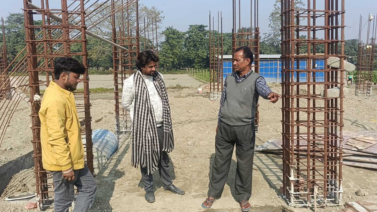 हरिहर साहा कॉलेज में नये भवन का हो रहा निर्माण