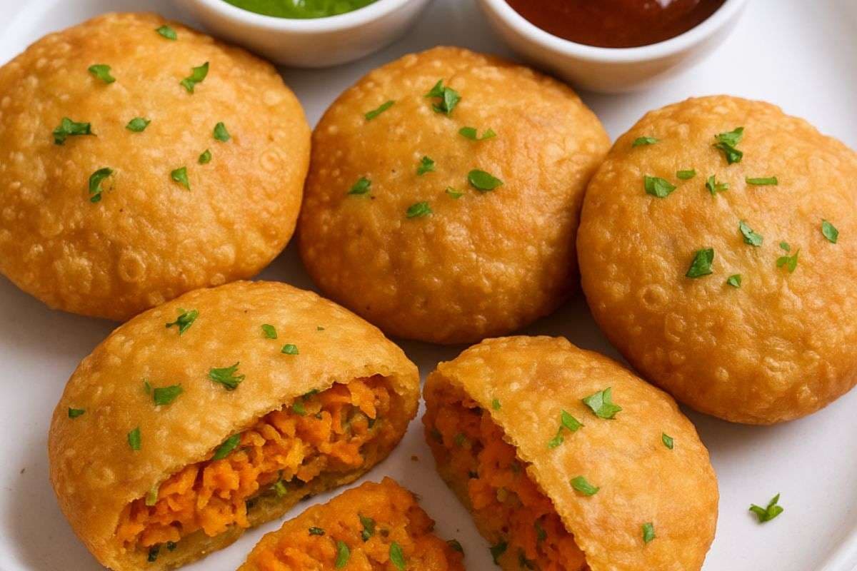 Gajar Kachori Recipe: ठंड के मौसम की खास रेसिपी, जानिए क्रिस्पी और फ्लेवरफुल गाजर कचौरी कैसे बनाएं