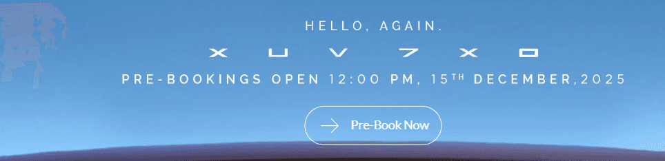 Mahindra XUV 7XO Pre-Booking Starts