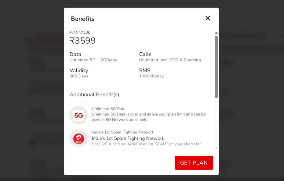 Airtel Annual Plan