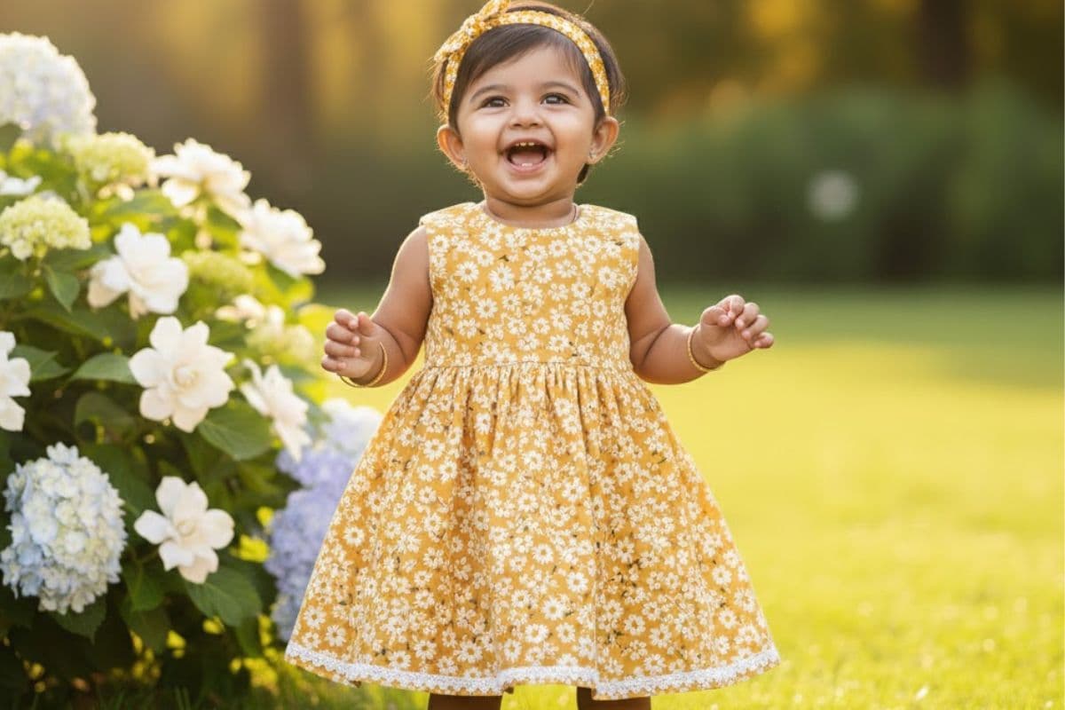  A-line Frock Design (AI IMAGE)