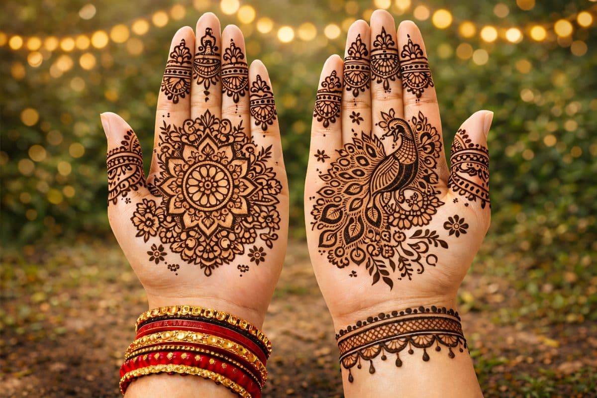 मोर मेहंदी डिजाइन