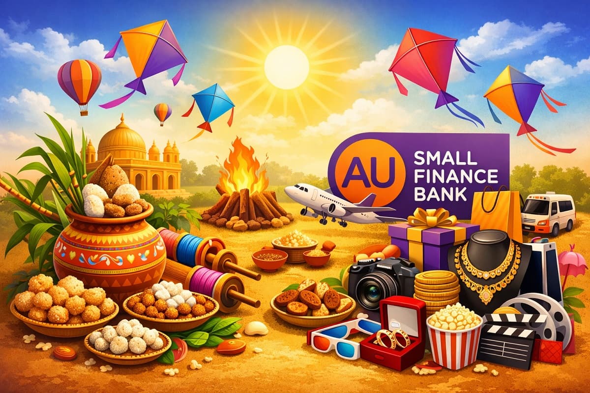 एयू स्मॉल फाइनेंस बैंक का मकर संक्रांति धमाका, ग्राहकों को मिल रही 111 से 10,000 तक की छूट
