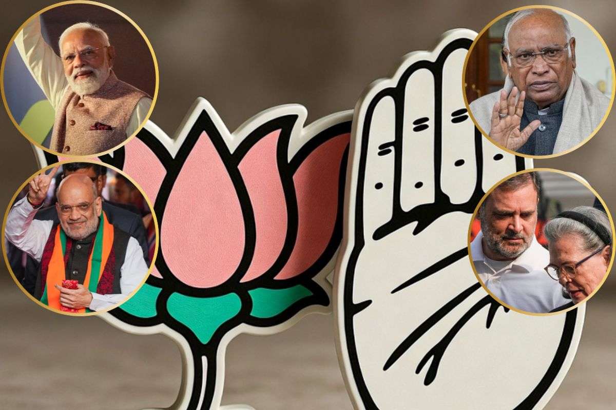 नयी भाजपा के सामने पुरानी कांग्रेस