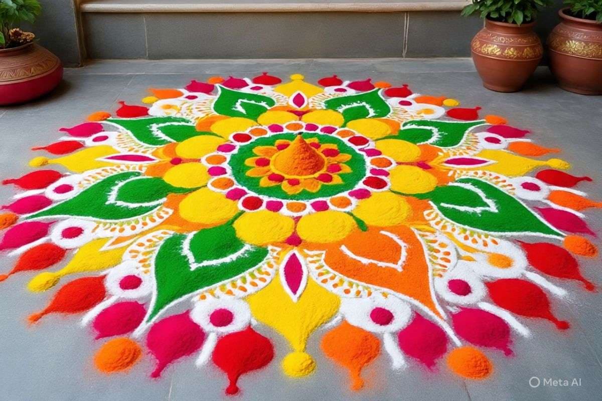 Pongal Rangoli Design: बढ़ जाएगी घर-आंगन की रौनक, जब पोंगल पर बनाएंगे ये शानदार रंगोली डिजाइन