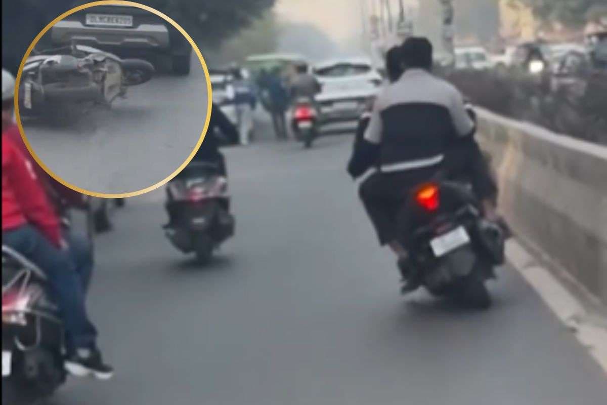 Viral Video : लहरिया कट काटते हुए धड़ाम से गिरे बाइक सवार, लोग बोले– इनकी सिकाई करनी चाहिए