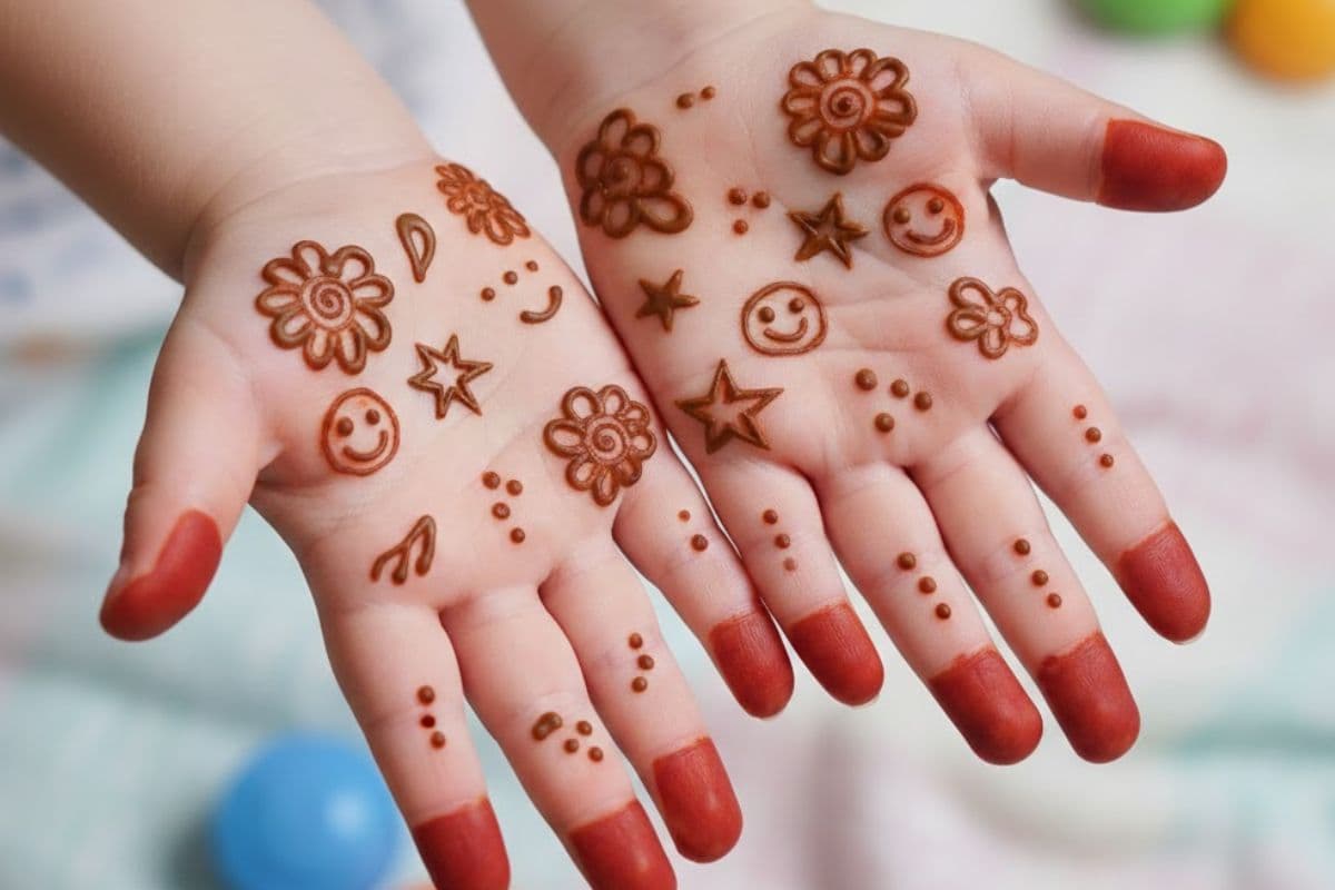 Cute Mehndi Design for Kids