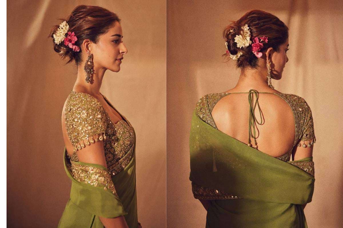 Ananya Pandey hairstyle for Lohri