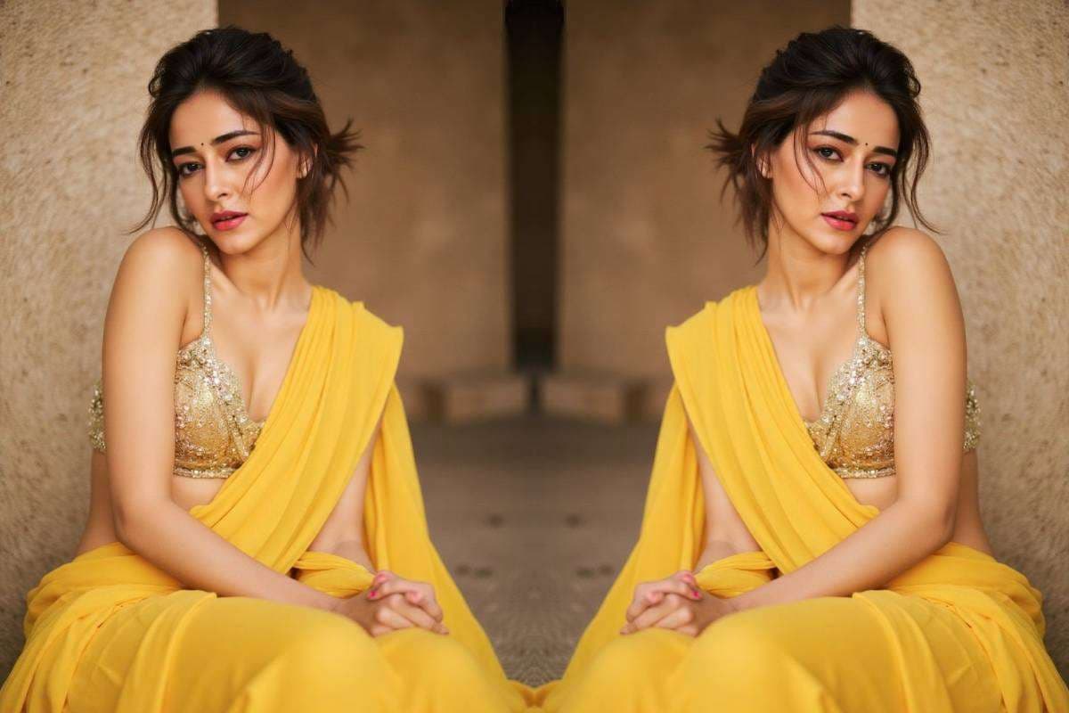 Freezy Messy Bun Hairstyle Like Ananya Pandey