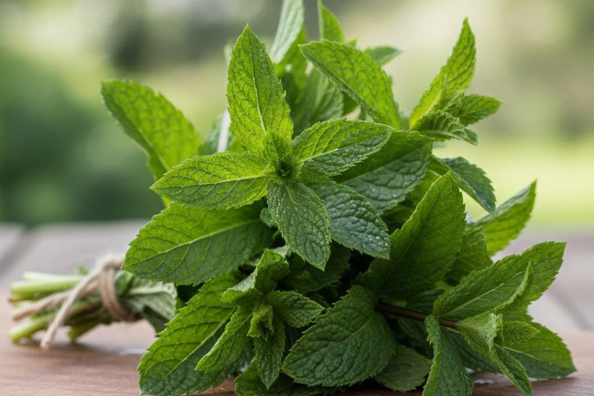 पुदीना अप्पे बनाने के लिए आवश्यक सामग्री - Fresh Mint Leaves 