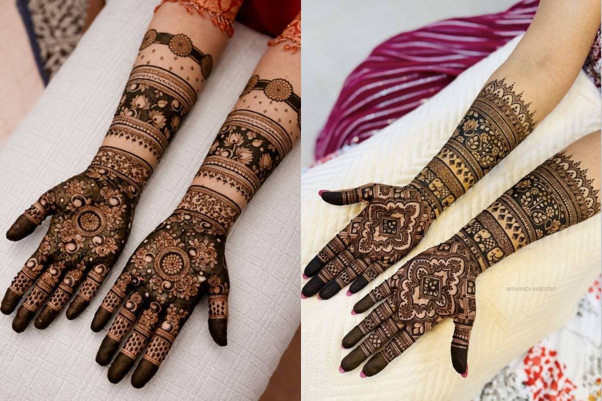 फुल हैंड हिना मेहंदी डिजाइन (Full Hand Henna Mehndi Design)