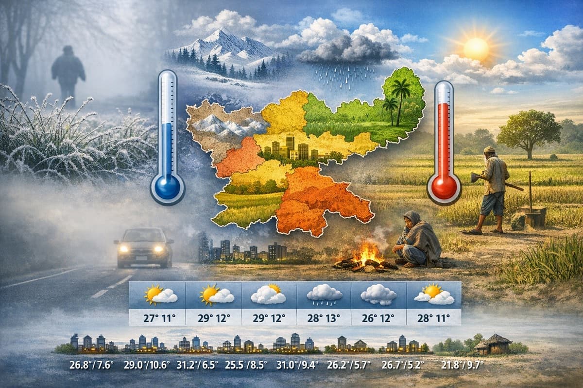 Jharkhand Weather Update: पश्चिमी विक्षोभ से बदला झारखंड के मौसम का मिजाज, ठंडी हवाओं ने बढ़ाई परेशानी