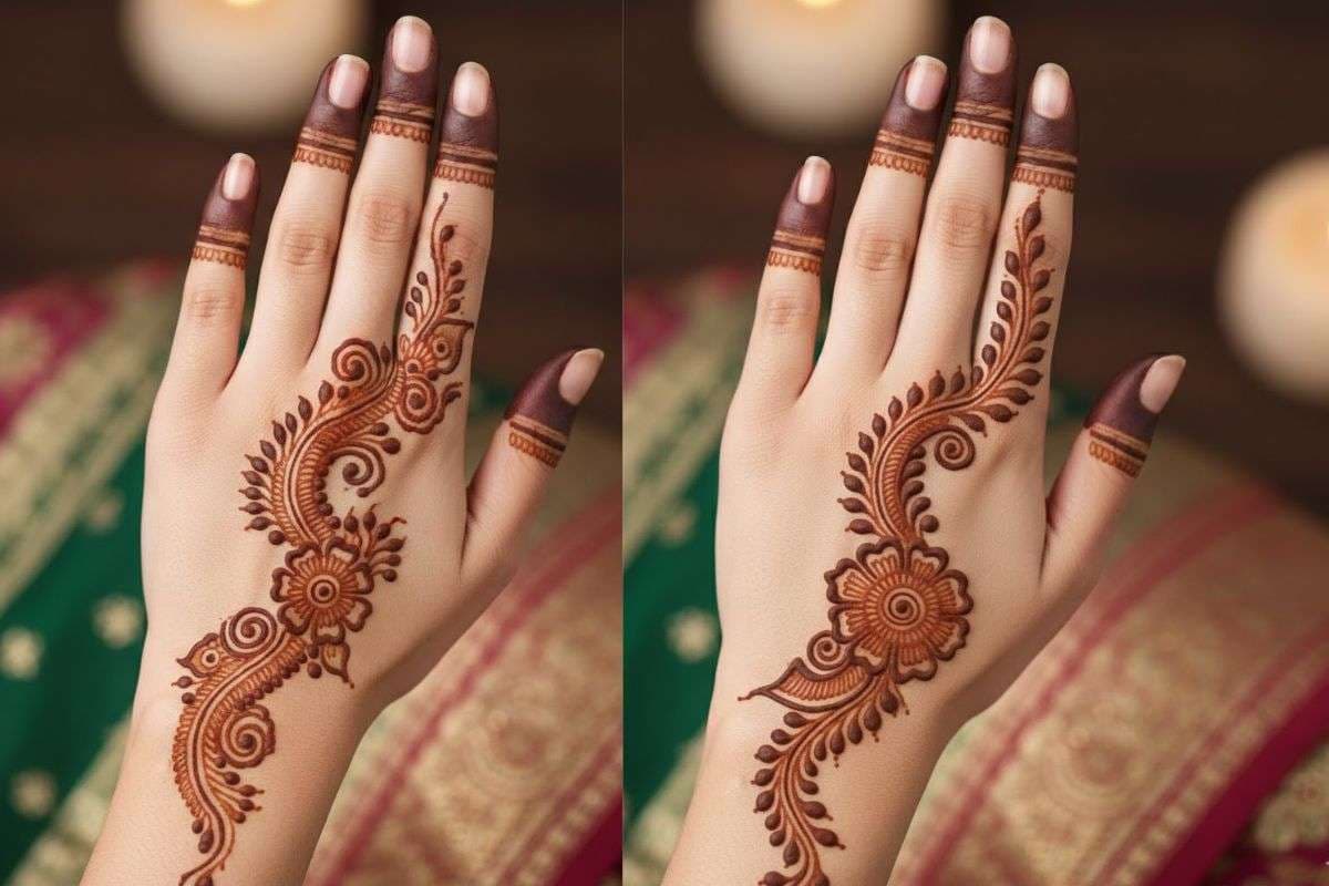 Simple Arabic Mehndi Design 