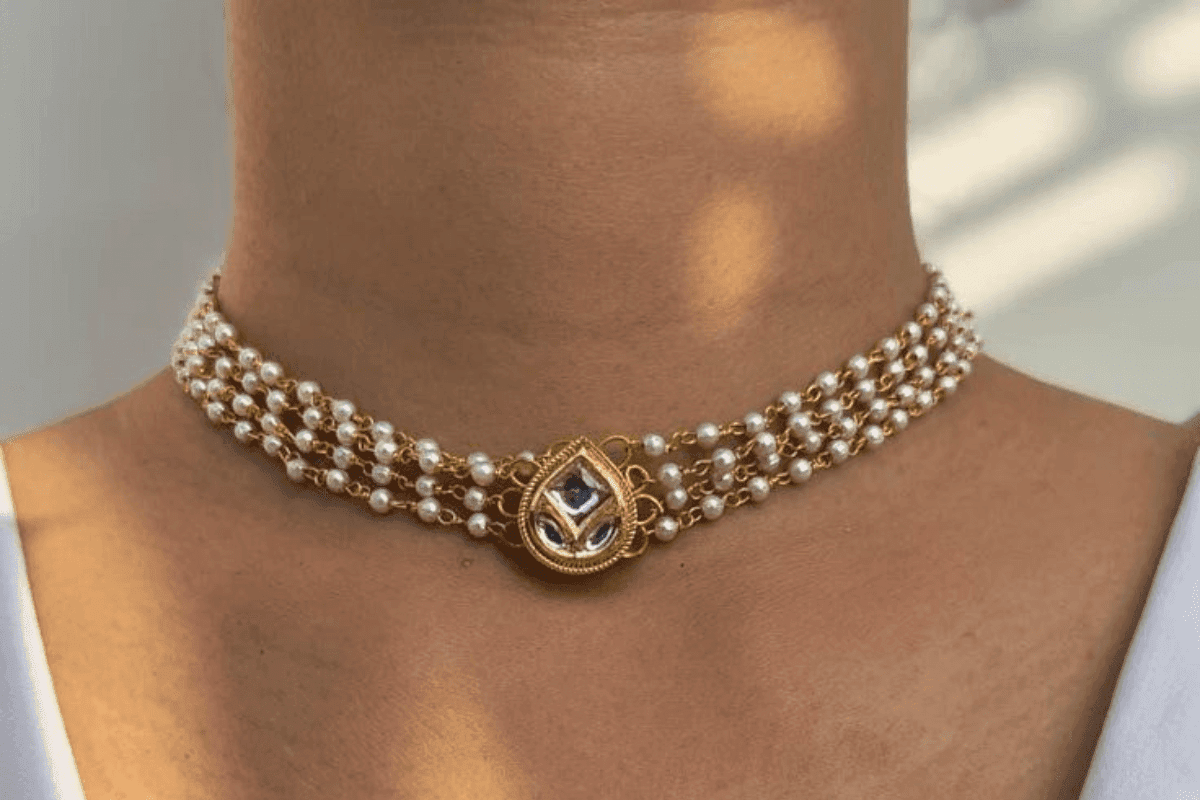 Minimalist Kundan Choker