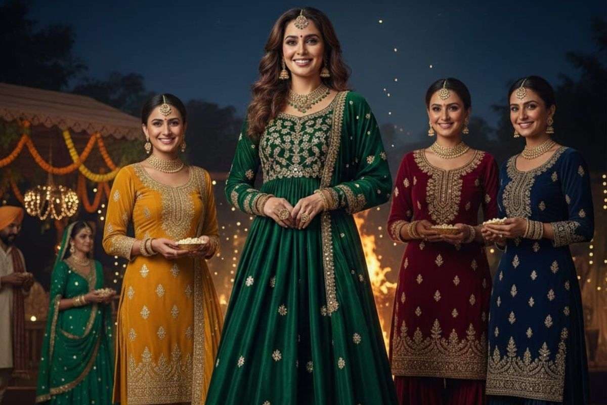 Punjabi Lohri Dress For Women: लोहड़ी पर क्या पहनें? यहां देखे  हर महिला के लिए ट्रेडिशनल पंजाबी सूट