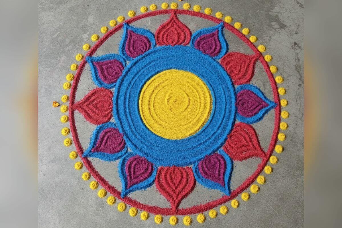 Easy Rangoli Design 