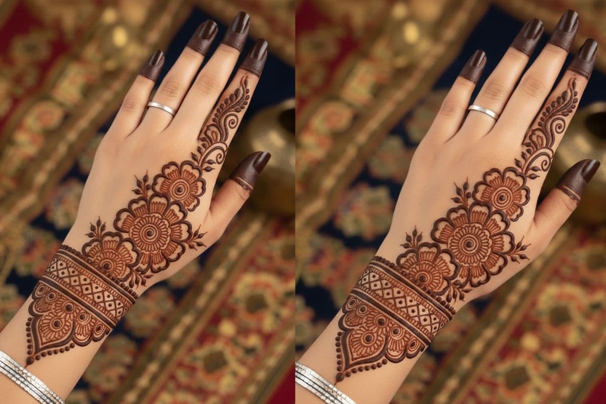 Back Hand Mehndi Design 