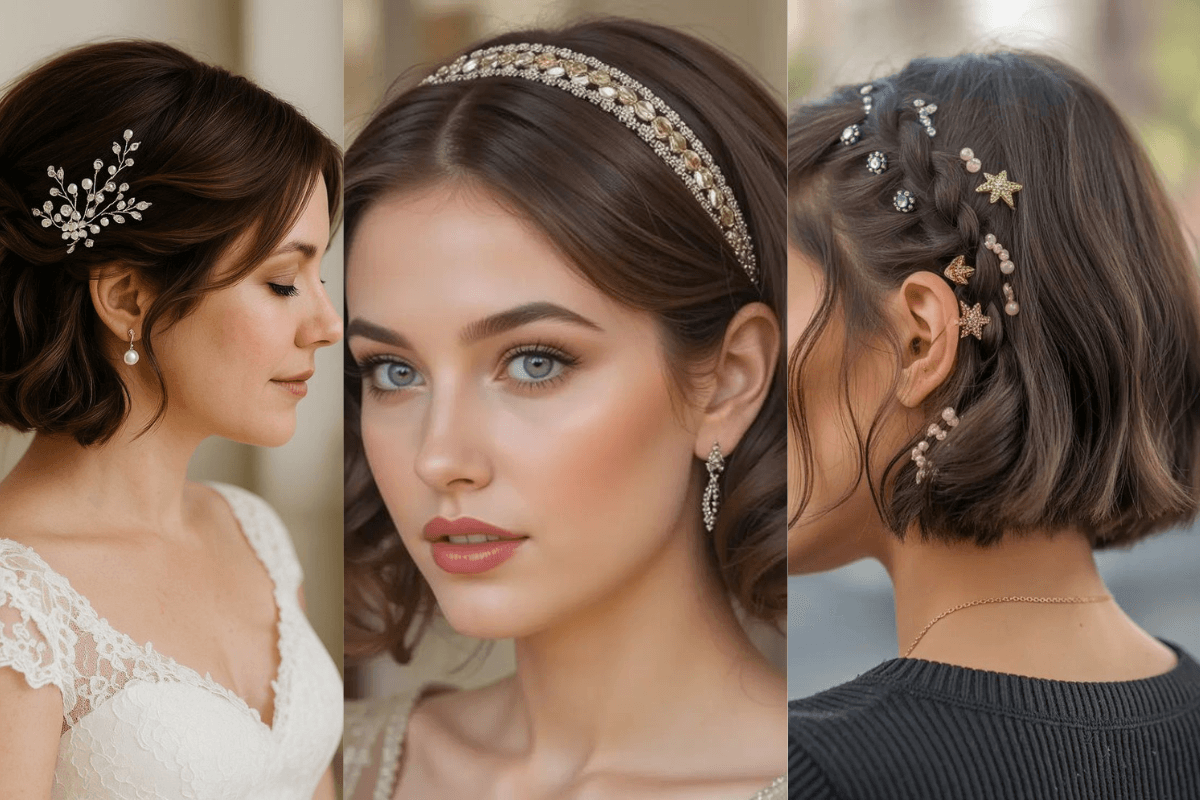 Short Hairstyle For Women With Accessories