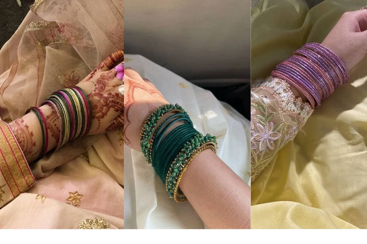Velvet और नए ट्रेंड्स के साथ भी परफेक्ट मैच - Sitara Bangles Matching Velvet Dress